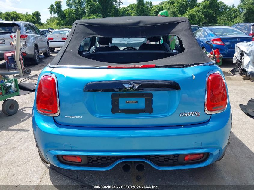 2017 Mini Convertible Cooper S VIN: WMWWG9C37H3C82292 Lot: 39610246