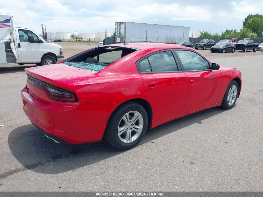 2022 Dodge Charger Sxt Rwd VIN: 2C3CDXBG1NH207802 Lot: 39610294