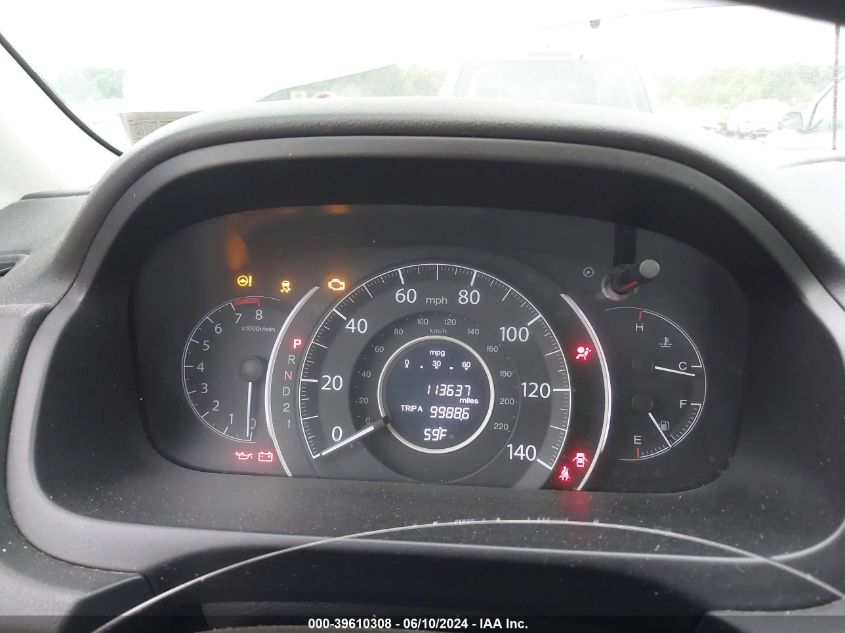 2013 Honda Cr-V Lx VIN: 2HKRM4H32DH606636 Lot: 39610308