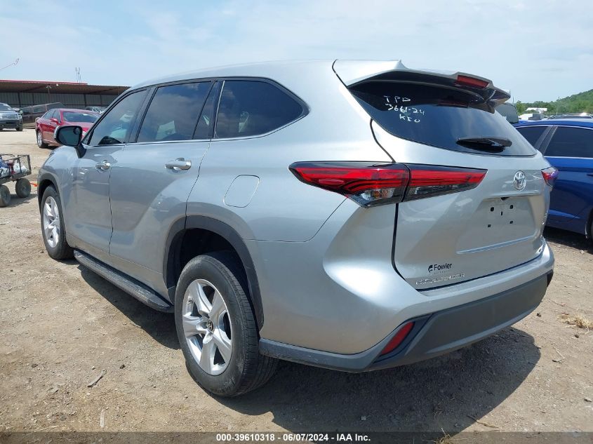 5TDZZRAH0MS078495 2021 Toyota Highlander Le