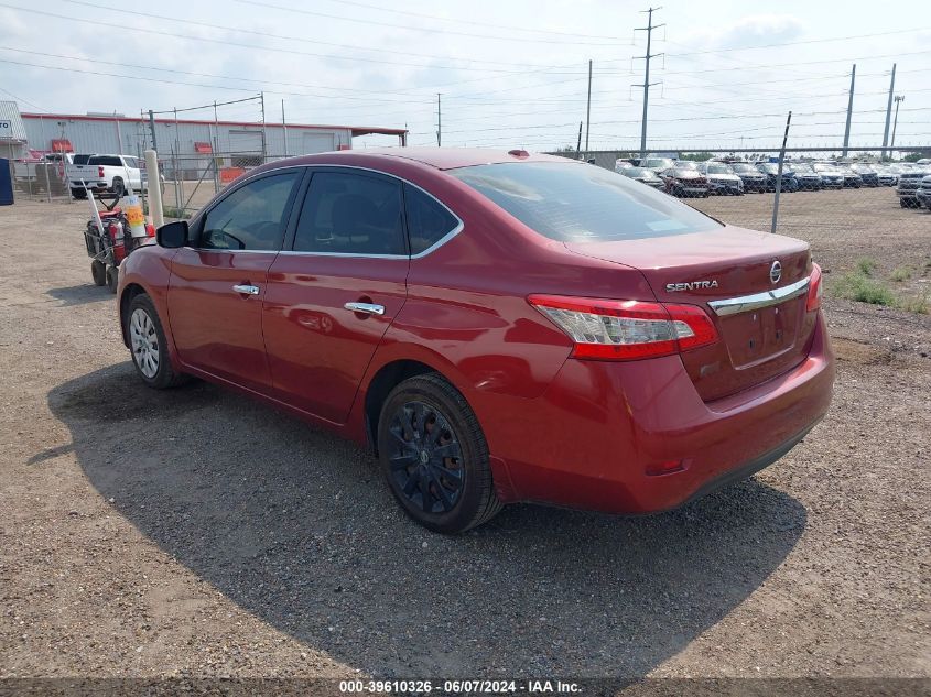 2015 Nissan Sentra Sv VIN: 3N1AB7AP9FL683740 Lot: 39610326