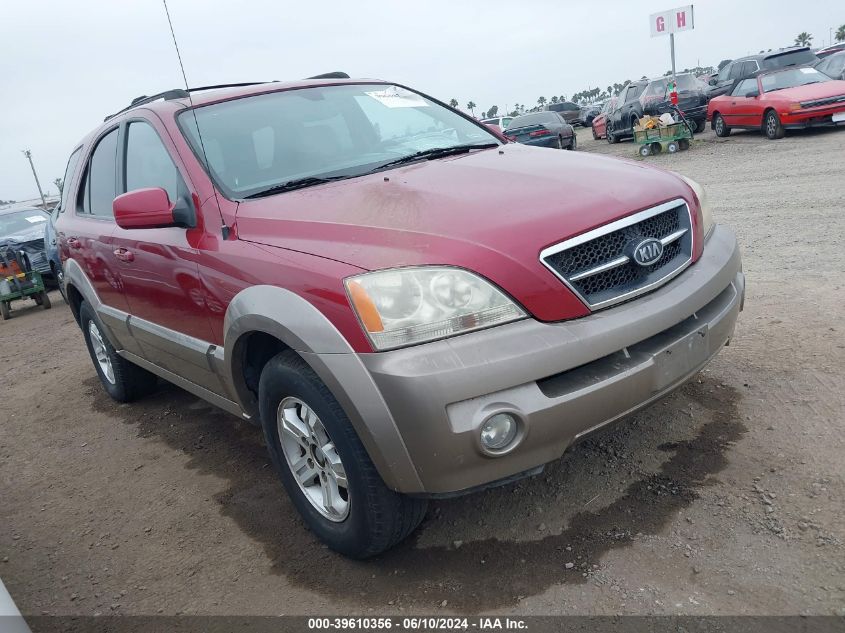 2004 Kia Sorento Ex/Lx VIN: KNDJD733645241609 Lot: 39610356