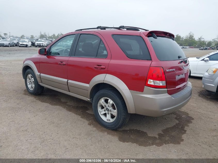 2004 Kia Sorento Ex/Lx VIN: KNDJD733645241609 Lot: 39610356