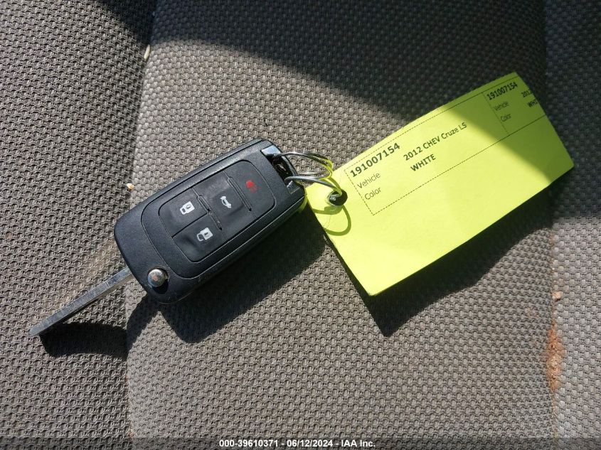 2012 Chevrolet Cruze Ls VIN: 1G1PC5SHXC7132340 Lot: 39610371