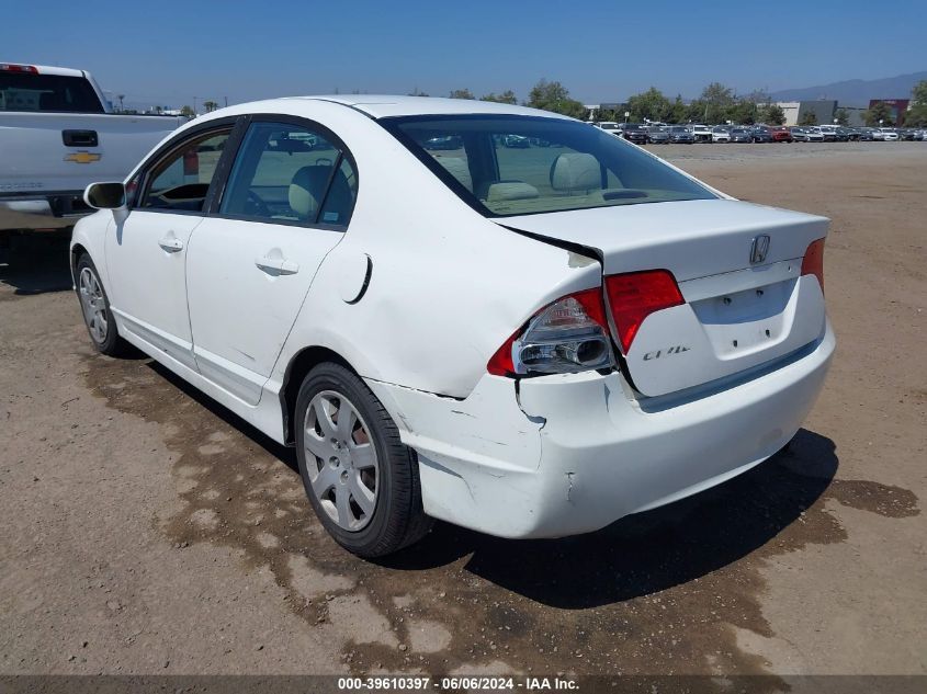 2008 Honda Civic Lx VIN: 1HGFA16528L005101 Lot: 39610397