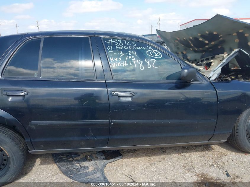 2002 Ford Crown Victoria Natural Gas Vehicle/Police/Police Street Appearance VIN: 2FAFP71W02X154882 Lot: 39610451