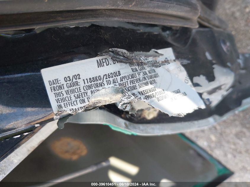 2002 Ford Crown Victoria Natural Gas Vehicle/Police/Police Street Appearance VIN: 2FAFP71W02X154882 Lot: 39610451