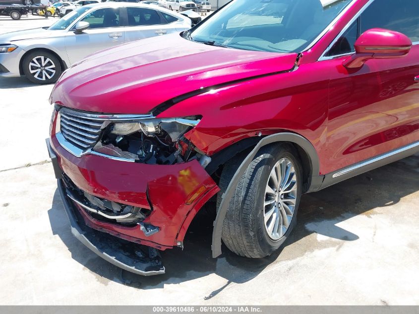 2016 Lincoln Mkx Select VIN: 2LMTJ8KR0GBL37751 Lot: 39610486