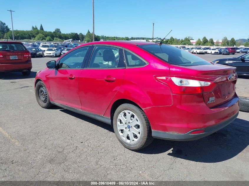 2012 Ford Focus Se VIN: 1FAHP3F26CL312714 Lot: 39610489