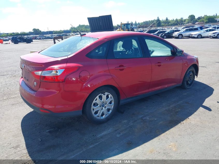 2012 Ford Focus Se VIN: 1FAHP3F26CL312714 Lot: 39610489