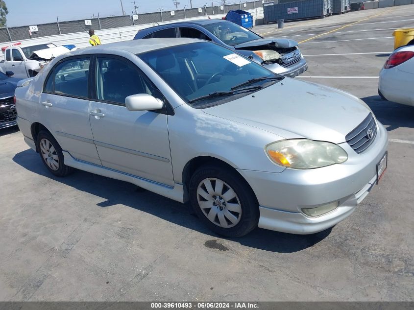 2003 Toyota Corolla S VIN: 1NXBR32E13Z011302 Lot: 39610493