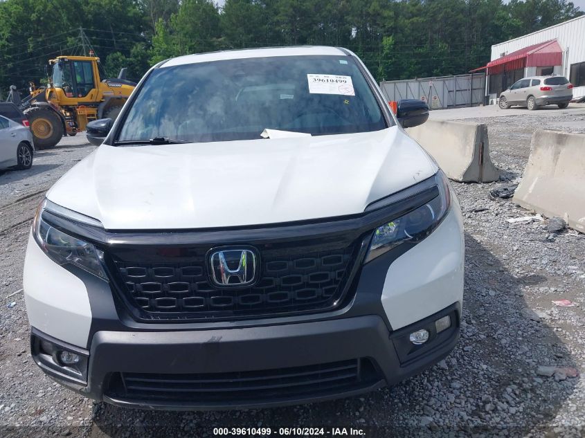 2021 Honda Passport Exl VIN: 5FNYF7H57MB008436 Lot: 39610499