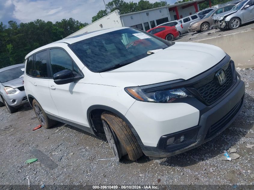 2021 Honda Passport Exl VIN: 5FNYF7H57MB008436 Lot: 39610499