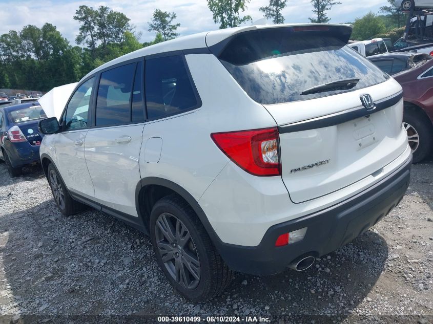 2021 Honda Passport Exl VIN: 5FNYF7H57MB008436 Lot: 39610499