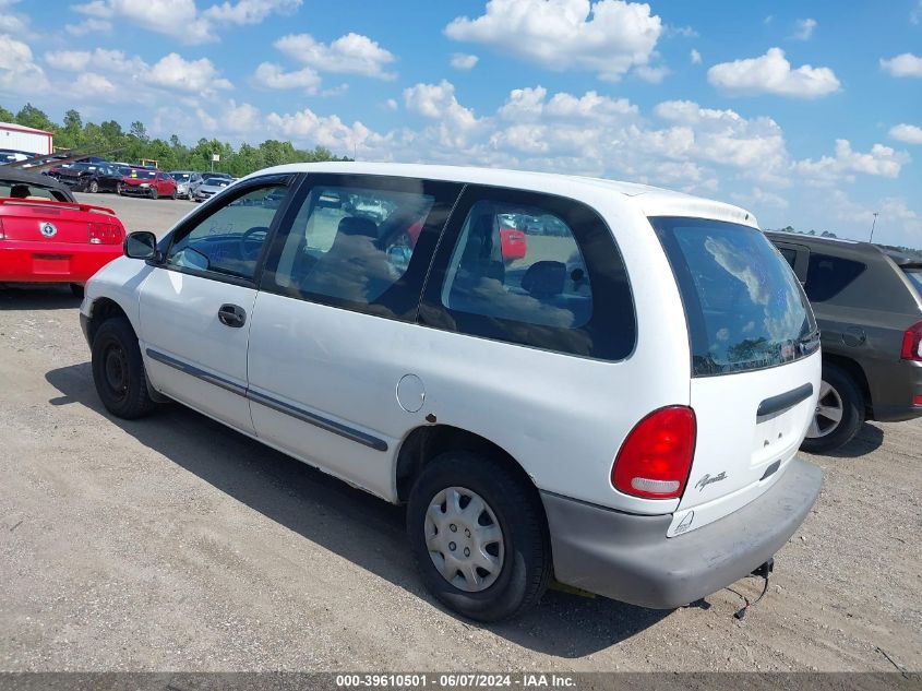 1999 Plymouth Voyager VIN: 2P4FP25B4XR405902 Lot: 39610501