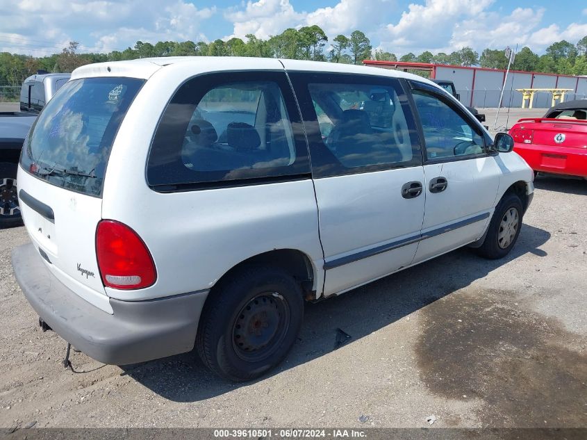 1999 Plymouth Voyager VIN: 2P4FP25B4XR405902 Lot: 39610501