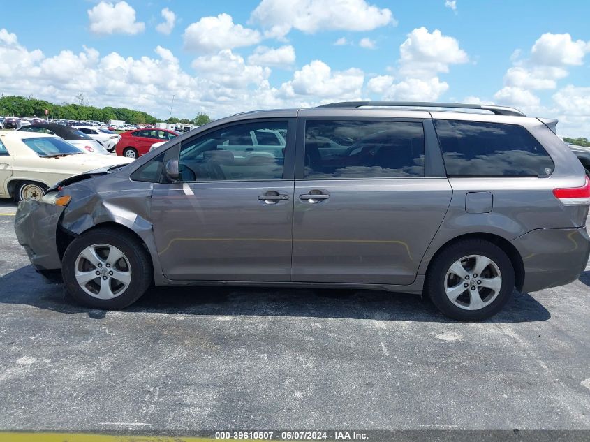 2014 Toyota Sienna Le V6 8 Passenger VIN: 5TDKK3DC6ES507689 Lot: 39610507