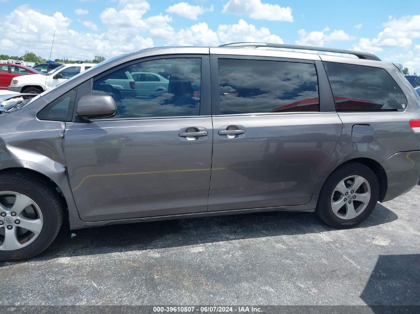 2014 Toyota Sienna Le V6 8 Passenger VIN: 5TDKK3DC6ES507689 Lot: 39610507