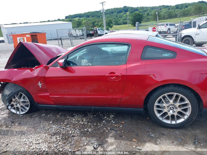 2012 Ford Mustang V6 Premium VIN: 1ZVBP8AM9C5234758 Lot: 39610535