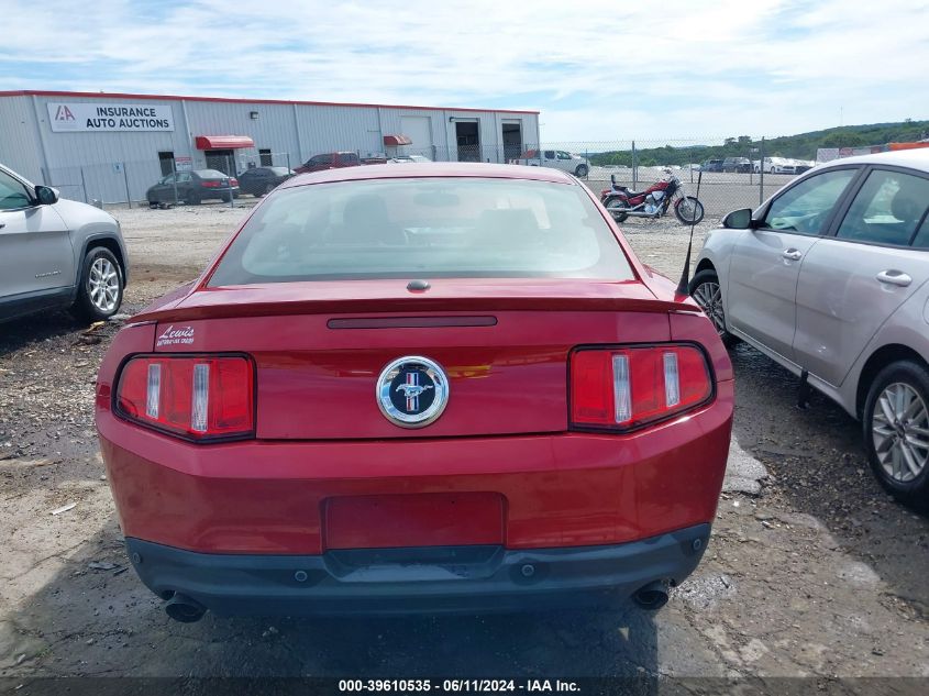 2012 Ford Mustang V6 Premium VIN: 1ZVBP8AM9C5234758 Lot: 39610535