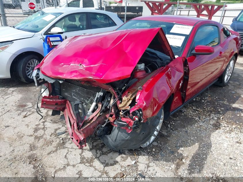 2012 Ford Mustang V6 Premium VIN: 1ZVBP8AM9C5234758 Lot: 39610535