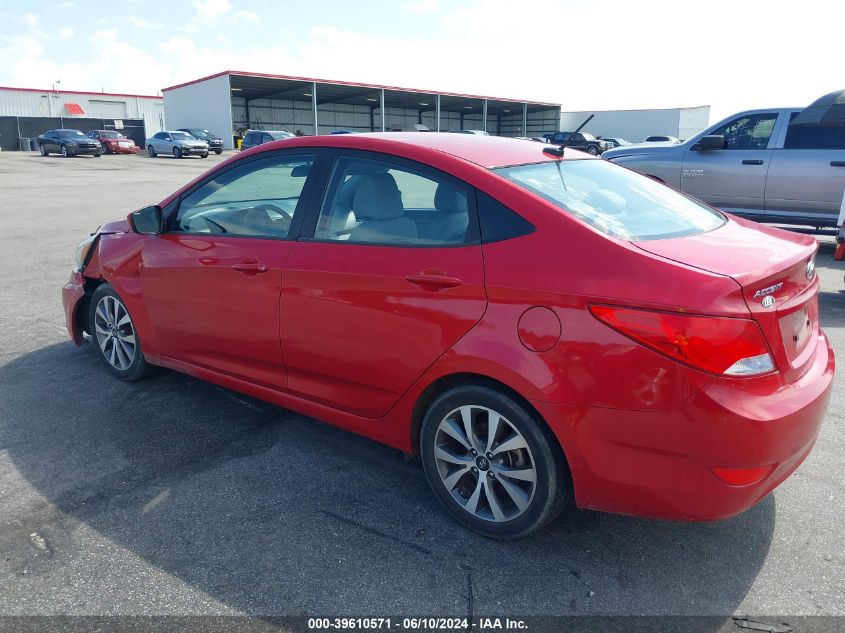 2017 Hyundai Accent Value Edition VIN: KMHCT4AE9HU277624 Lot: 39610571