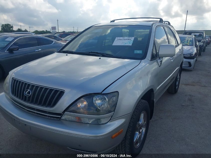 1999 Lexus Rx 300 VIN: JT6GF10U2X0038059 Lot: 39610586