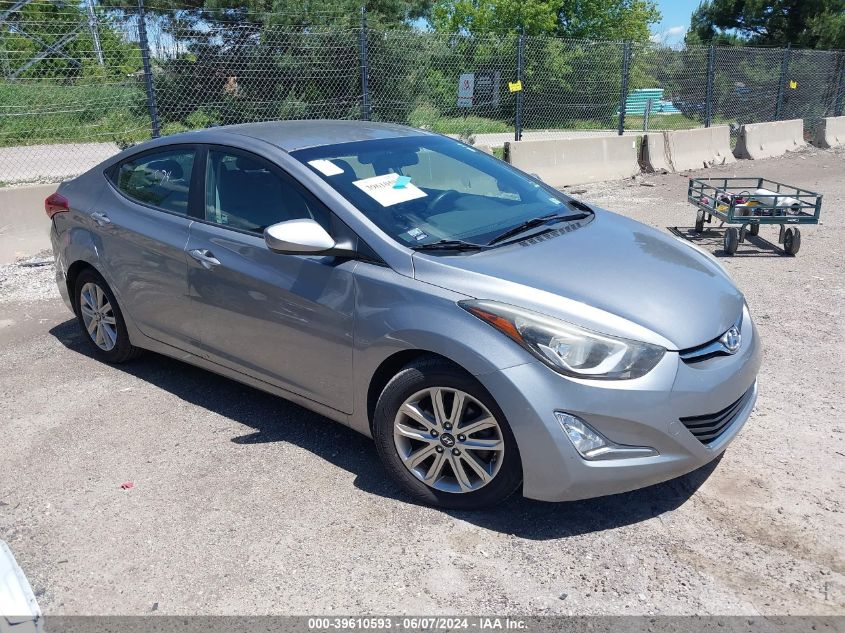 2014 Hyundai Elantra Se VIN: KMHDH4AE5EU126572 Lot: 39610593