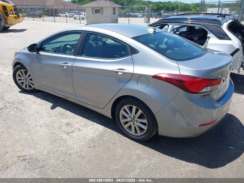 2014 Hyundai Elantra Se VIN: KMHDH4AE5EU126572 Lot: 39610593