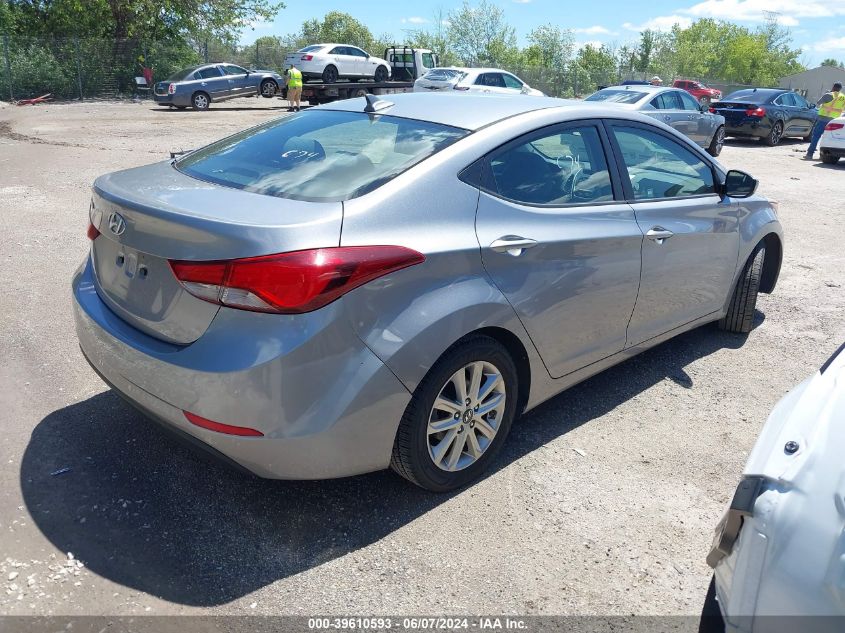 2014 Hyundai Elantra Se VIN: KMHDH4AE5EU126572 Lot: 39610593