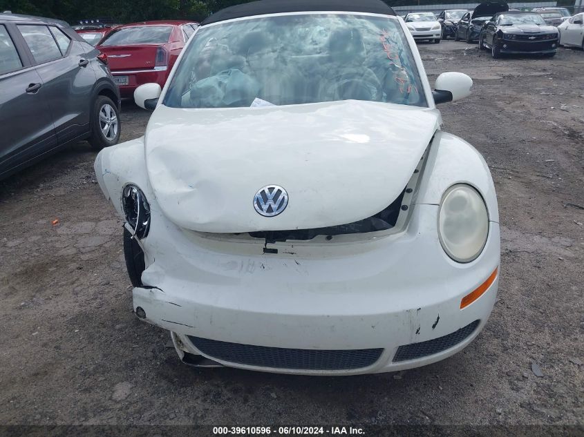 2007 Volkswagen New Beetle Triple White VIN: 3VWFF31Y27M421091 Lot: 39610596