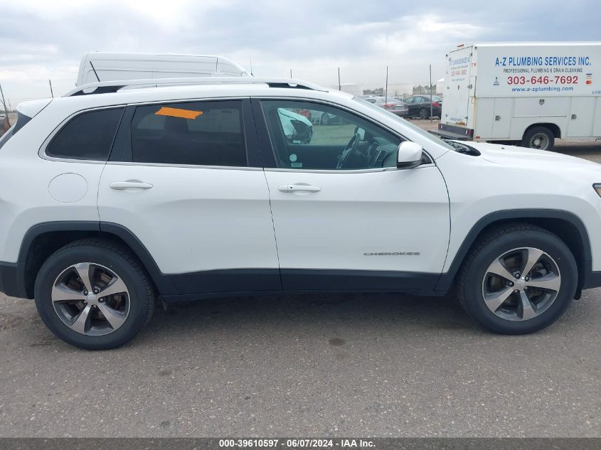 2019 Jeep Cherokee Limited 4X4 VIN: 1C4PJMDX9KD365511 Lot: 39610597