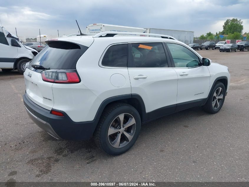 2019 Jeep Cherokee Limited 4X4 VIN: 1C4PJMDX9KD365511 Lot: 39610597