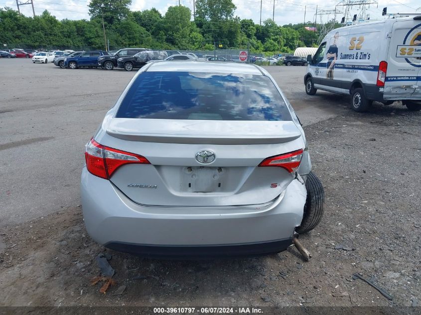 2015 Toyota Corolla S Plus VIN: 2T1BURHE2FC362315 Lot: 39610797