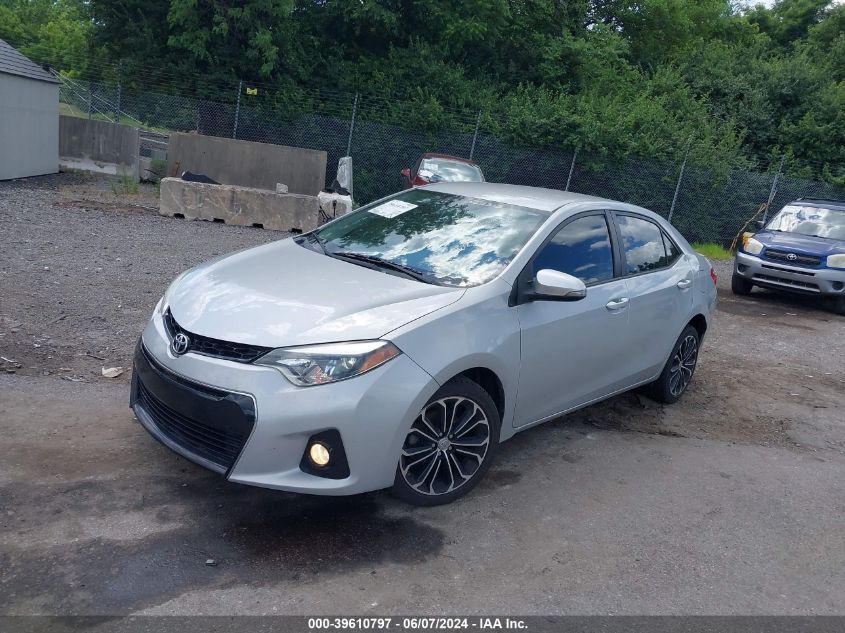 2015 Toyota Corolla S Plus VIN: 2T1BURHE2FC362315 Lot: 39610797