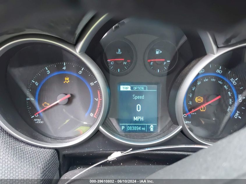 2016 Chevrolet Cruze Limited 1Lt Auto VIN: 1G1PE5SB8G7119422 Lot: 39610802