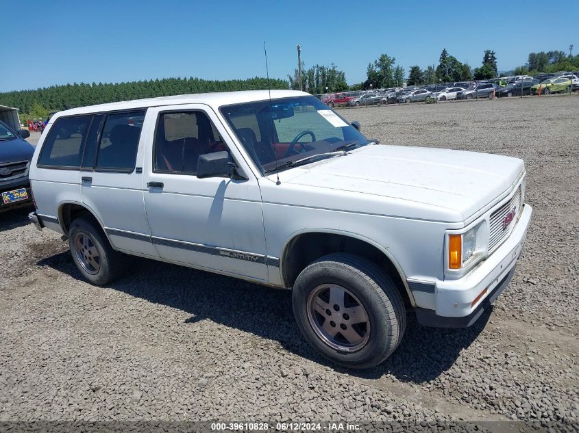 1992 GMC S15 Jimmy VIN: 1GKDT13W2N2529643 Lot: 39610828