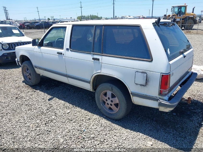 1992 GMC S15 Jimmy VIN: 1GKDT13W2N2529643 Lot: 39610828