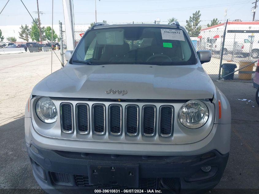 2017 Jeep Renegade Limited Fwd VIN: ZACCJADB3HPE54695 Lot: 39610831