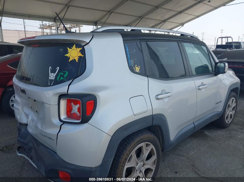 2017 Jeep Renegade Limited Fwd VIN: ZACCJADB3HPE54695 Lot: 39610831