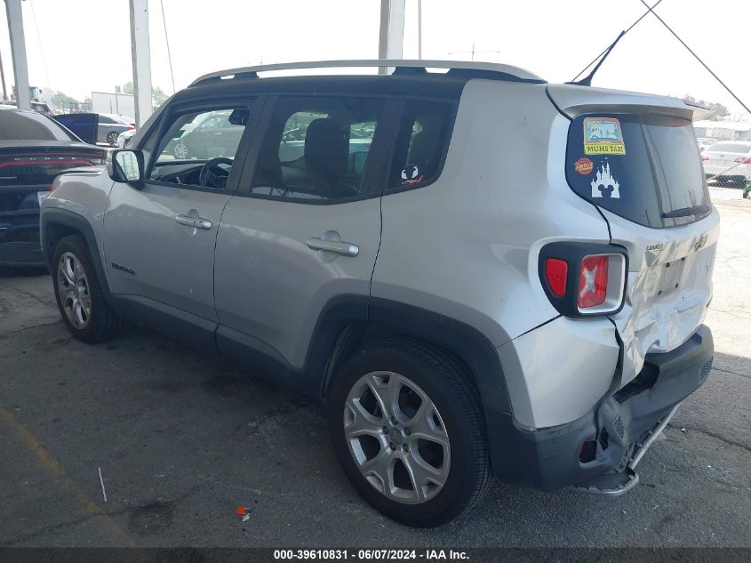 2017 Jeep Renegade Limited Fwd VIN: ZACCJADB3HPE54695 Lot: 39610831