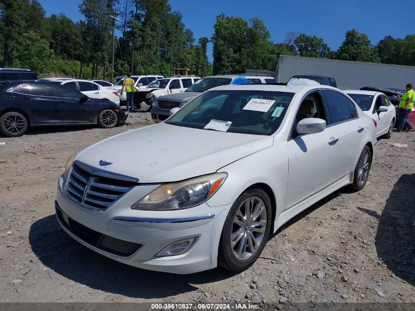 2012 Hyundai Genesis 3.8 VIN: KMHGC4DD0CU207376 Lot: 39610837