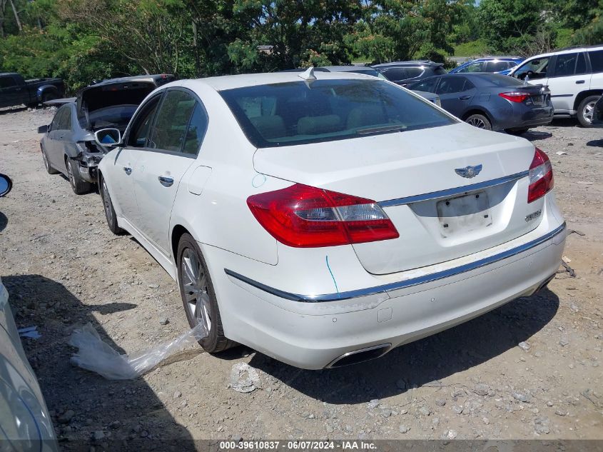 2012 Hyundai Genesis 3.8 VIN: KMHGC4DD0CU207376 Lot: 39610837