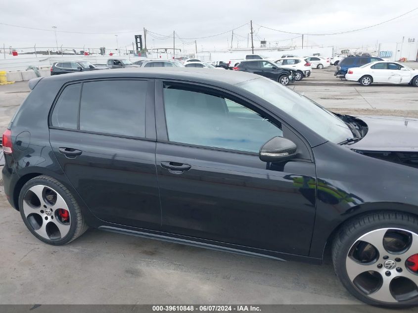 2012 Volkswagen Gti 4-Door VIN: WVWHD7AJ3CW039920 Lot: 39610848