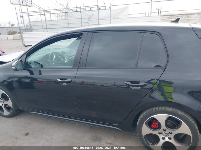 2012 Volkswagen Gti 4-Door VIN: WVWHD7AJ3CW039920 Lot: 39610848