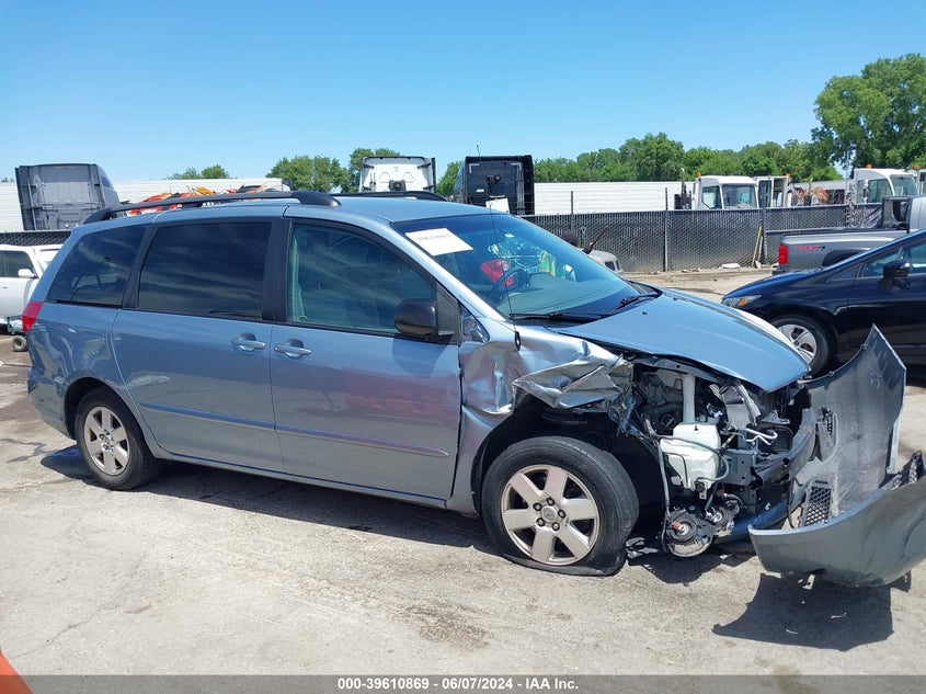 2010 Toyota Sienna Le VIN: 5TDKK4CC5AS327170 Lot: 39610869