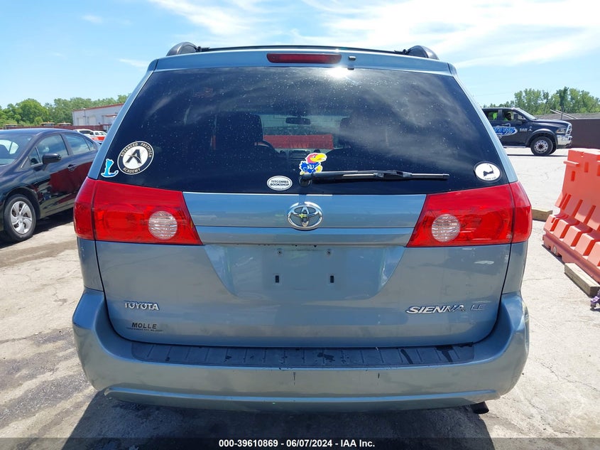 2010 Toyota Sienna Le VIN: 5TDKK4CC5AS327170 Lot: 39610869