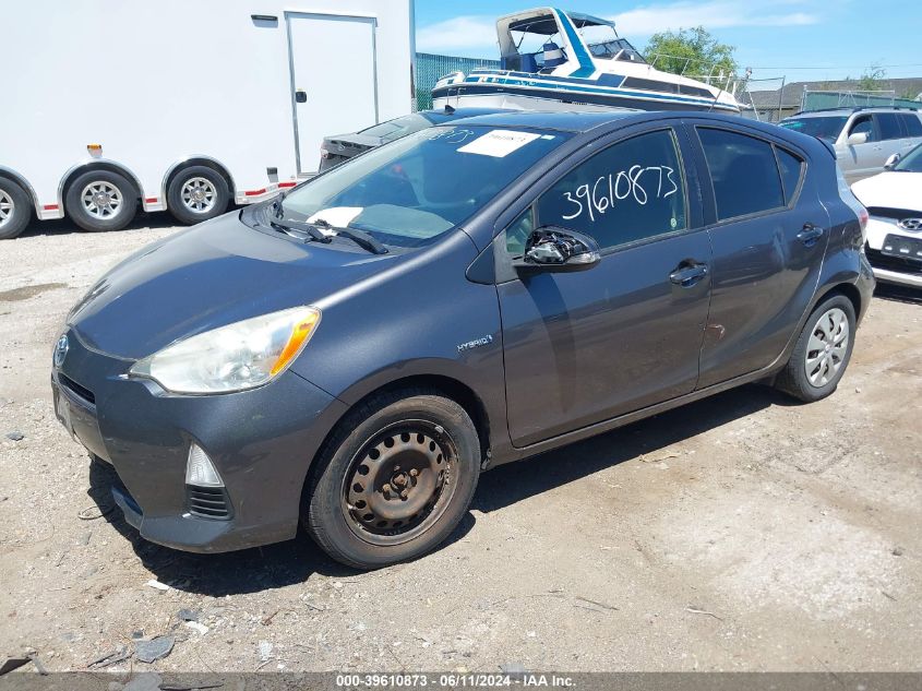 2012 Toyota Prius C Three VIN: JTDKDTB35C1006607 Lot: 39610873