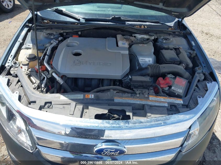 2012 Ford Fusion Hybrid Hybrid VIN: 3FADP0L34CR258986 Lot: 39610886