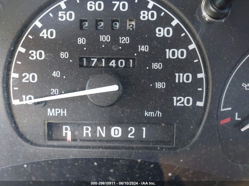 1999 Ford Ranger Xl/Xlt VIN: 1FTYR14V6XPB52516 Lot: 39610911